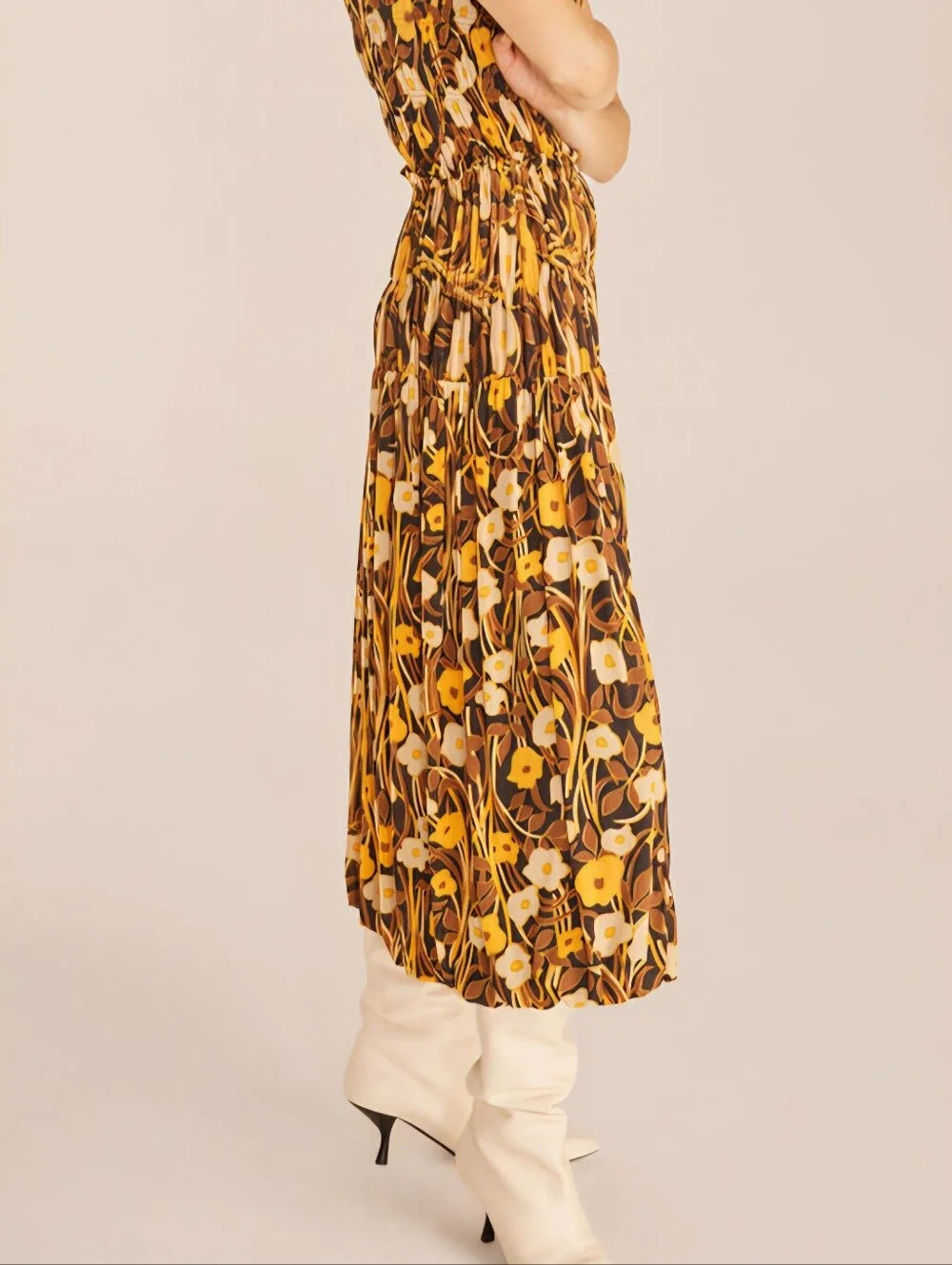 Rebecca Taylor NWT Daphne Fleur Mesh Floral Midi Skirt